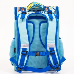 Lively and interesting EVA backpack lightweight backpack sports elements cartoon graffiti backpack spine protector primary students bag