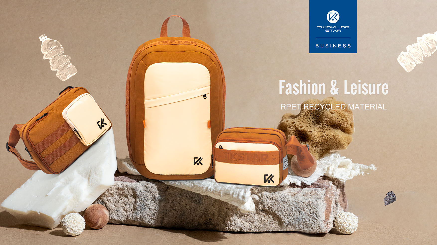 Twinkling Star|Fashion Jacquard Ribbon Eco-Friendly RPET Fabric Leisure bag ODM OEM China Bagfactory
