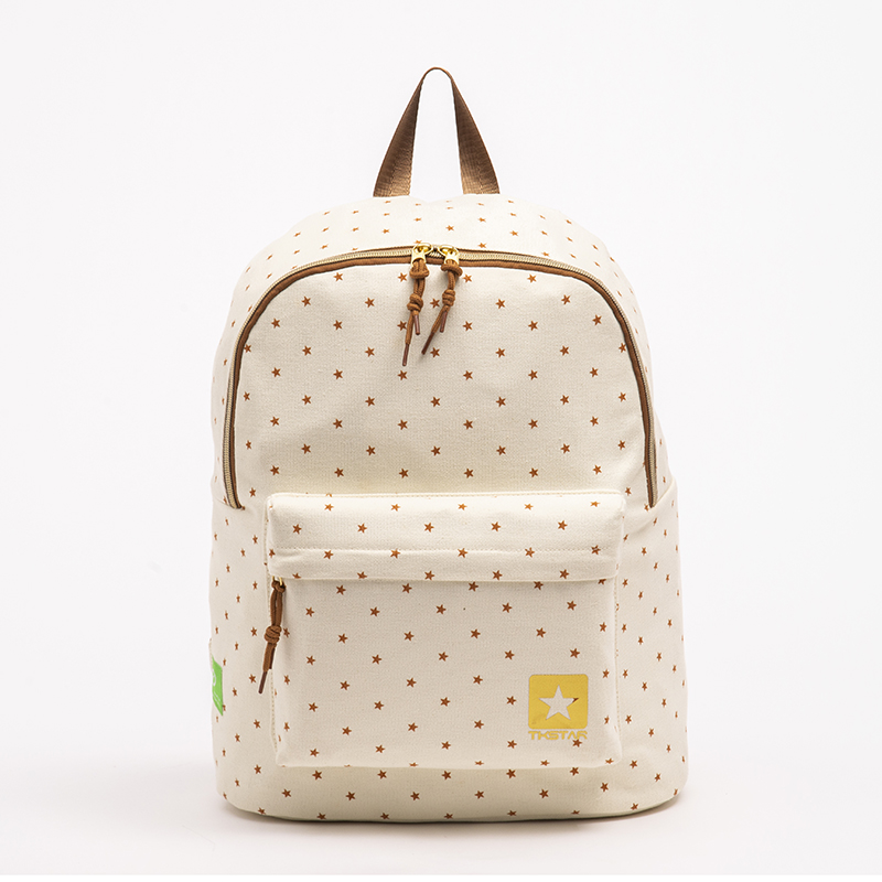 Best Price for Fashionable Laptop Bags - Organic Cotton Canvas Backpack OCS Vintage School Bagpack for Girls – Twinkling Star