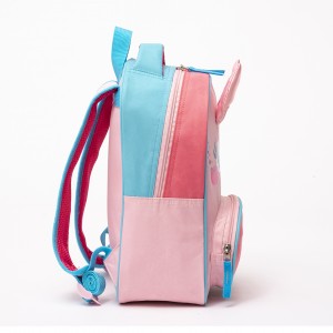 New design cute stereoscopic pink rabbit kids bag