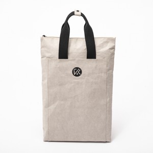 Washable Kraft Paper Tote Recycled Bag Backpack