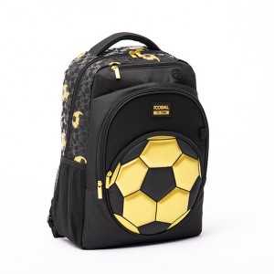 Gold Foil printing Soccer Schoolbag(large size)