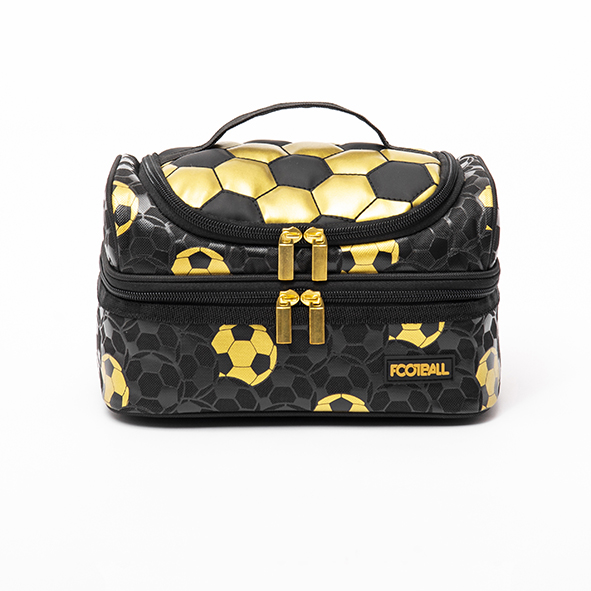 OEM/ODM Supplier Pupil Girls School Backpack - Gold foil soccer printing student lunch bag – Twinkling Star