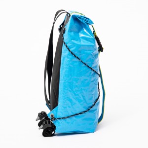 Woven fabric simple foldable fashion backpack