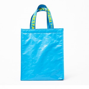 New design fashionable woven fabric shopping bag cooler bag