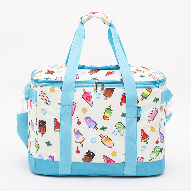 Ice cream pattern lunch cooler bag shoulder handbag fashion leisure large capacity | Twinkling Star