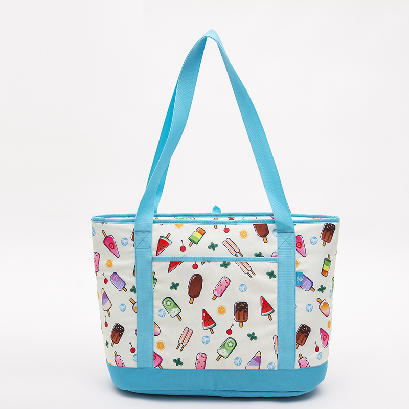 Ice cream pattern lunch cooler bag tote bag fashion leisure large capacity | Twinkling Star