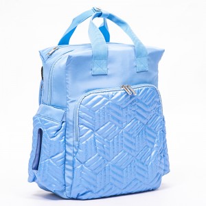 New design quilting large capacity tote diaper bag and backpack